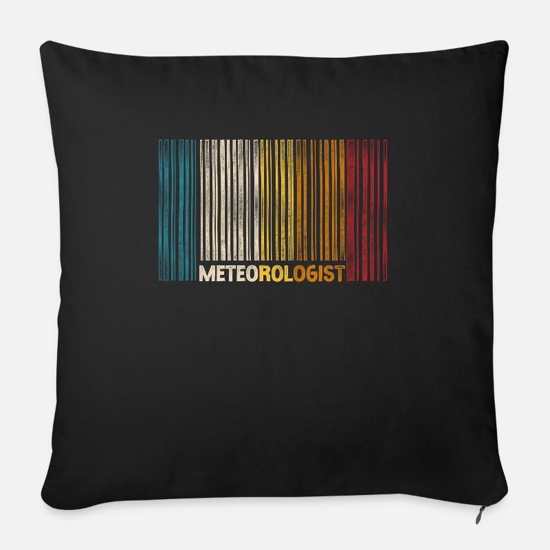 Meteorologist Weather Forecast - Sofakissenbezug 45 x 45 cm - Schwarz