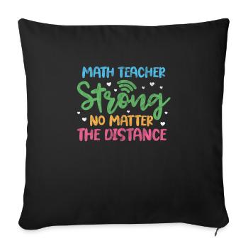 Mathematics - Sofa pillowcase 17,3'' x 17,3'' (45 x 45 cm) - black - Front