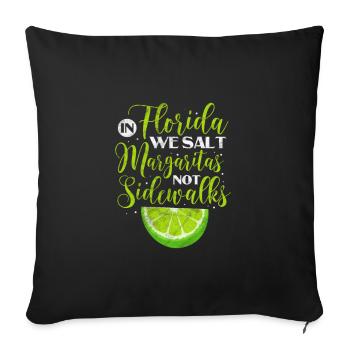 Floride Usa Miami America Cadeau de voyage de vacances - Housse de coussin décorative 45 x 45 cm - noir - Devant