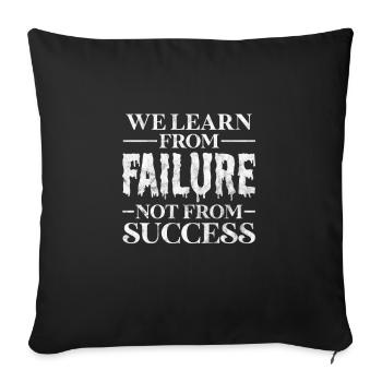 Motivation Motivieren Karriere Spruch Geschenk - Sofakissenbezug 45 x 45 cm - Schwarz - Vorne