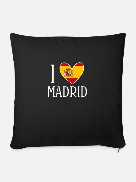 Madrid - Sofakissenbezug 45 x 45 cm - Schwarz