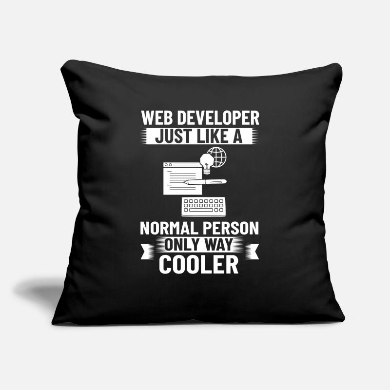Web Development Web Developer Developer Manager Sofa pillowcase 17,3'' x 17,3'' (45 x 45 cm)