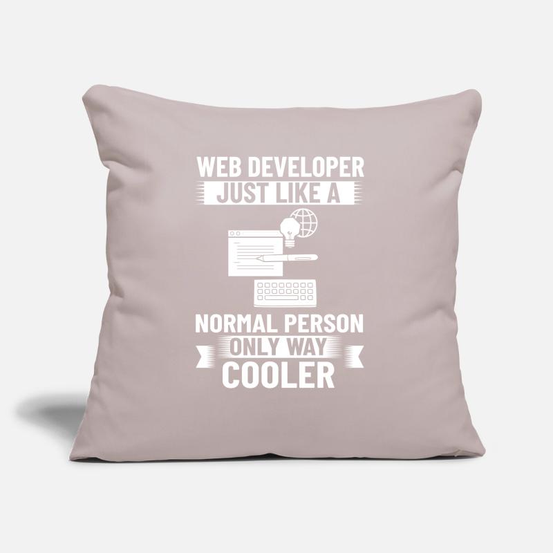 Web Development Web Developer Developer Manager Sofa pillowcase 17,3'' x 17,3'' (45 x 45 cm)