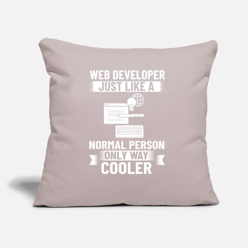 Web Development Web Developer Developer Manager Sofa pillowcase 17,3'' x 17,3'' (45 x 45 cm)