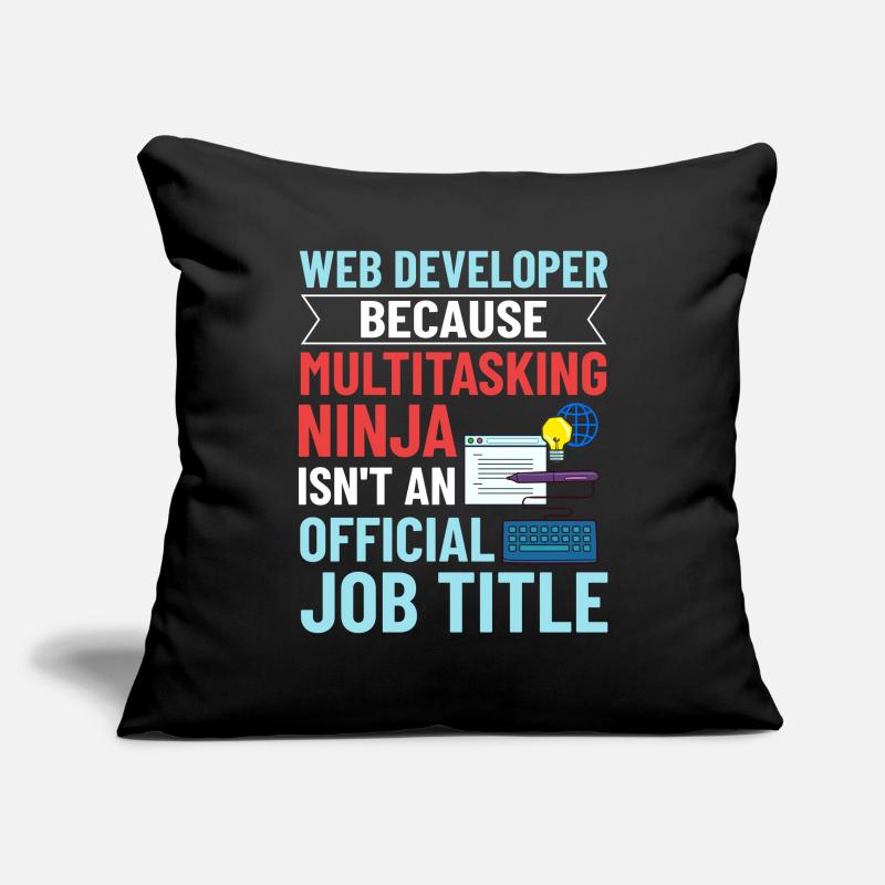 Web Development Web Developer Developer Manager Sofa pillowcase 17,3'' x 17,3'' (45 x 45 cm)