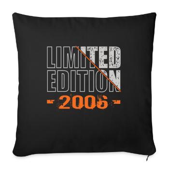 Édition limitée 2006 - Housse de coussin décorative 45 x 45 cm - noir - Devant