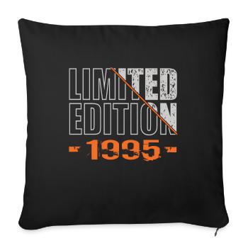 Édition limitée 1995 - Housse de coussin décorative 45 x 45 cm - noir - Devant