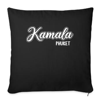 Vintage Thaïlande Asie Coucher de soleil Phuket Kamala - Housse de coussin décorative 45 x 45 cm - noir - Devant