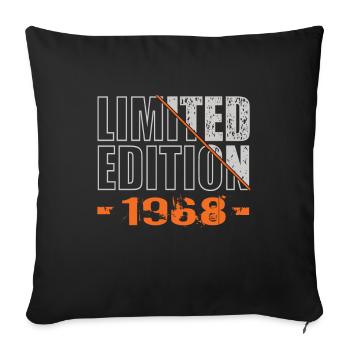 Limited Edition 1968 - Sofa pillowcase 17,3'' x 17,3'' (45 x 45 cm) - black - Front