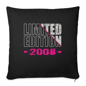 Edition limitée 2008 - Housse de coussin décorative 45 x 45 cm - noir - Devant