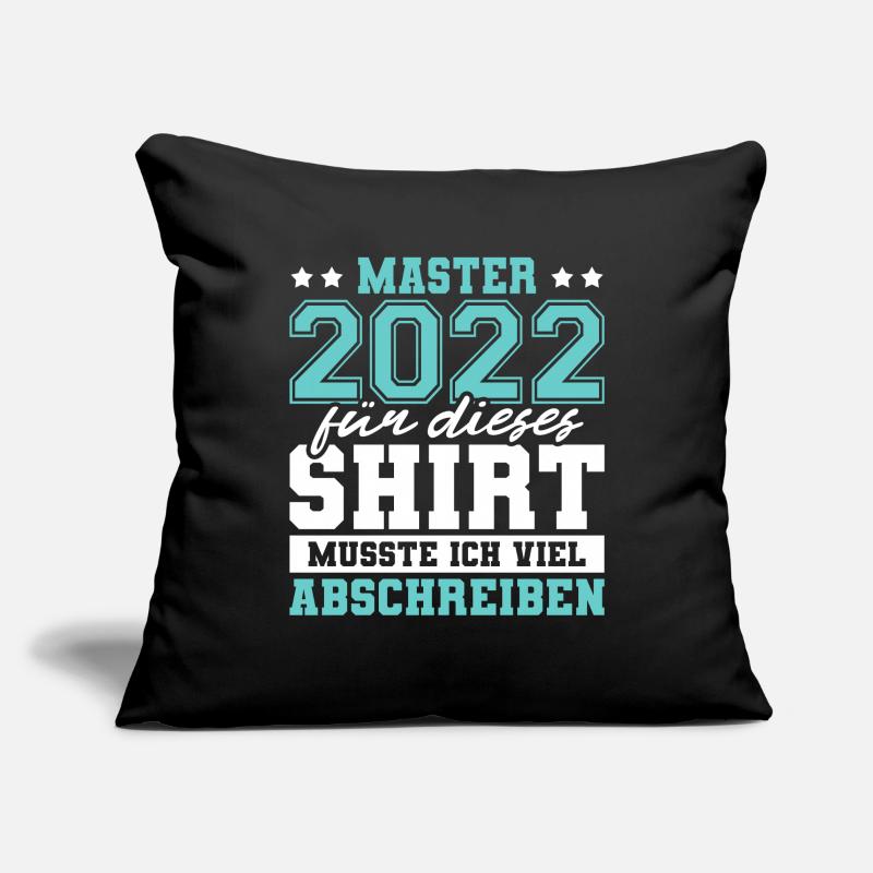 Master 2022 Abschluss Geschenk Studium Absolvent Sofakissenbezug 45 x 45 cm