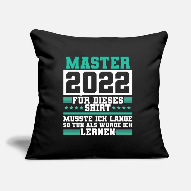 Master 2022 Abschluss Geschenk Studium Absolvent Sofakissenbezug 45 x 45 cm
