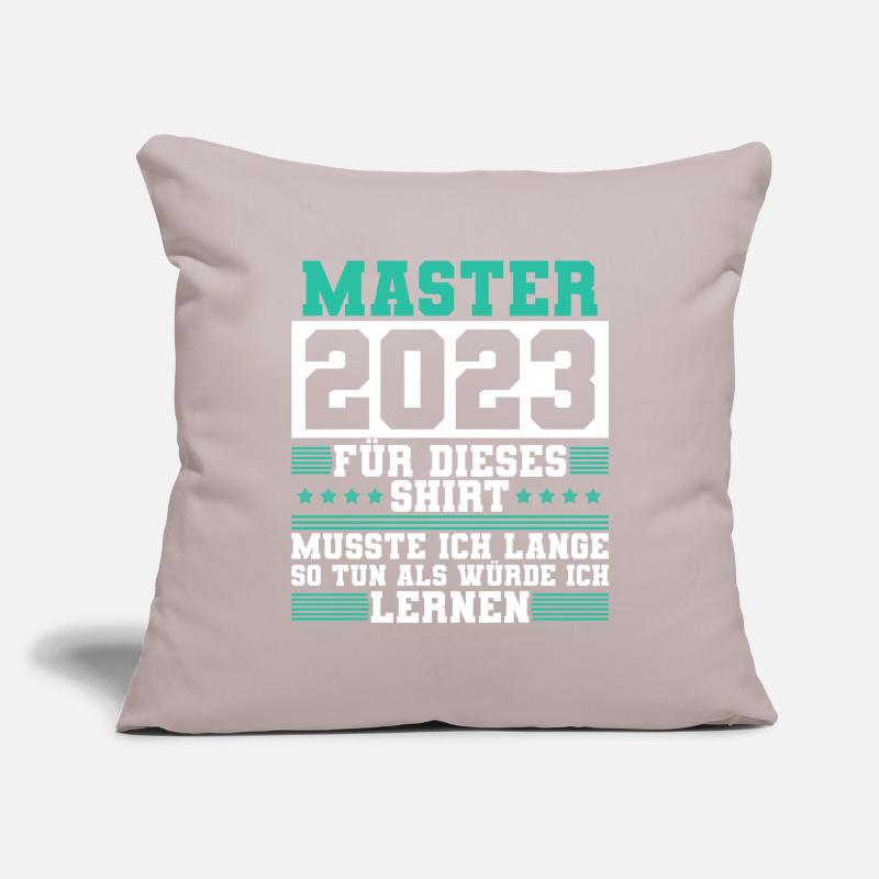 Master 2023 Abschluss Geschenk Studium Absolvent Sofakissenbezug 45 x 45 cm