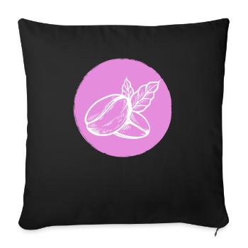 Café Grain de café - Housse de coussin décorative 45 x 45 cm - noir - Devant