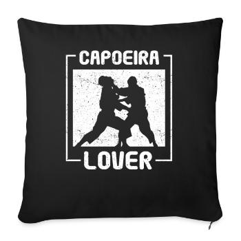 Capoeira Lovers Brazilian Hobby Martial Arts - Sofa pillowcase 17,3'' x 17,3'' (45 x 45 cm) - black - Front