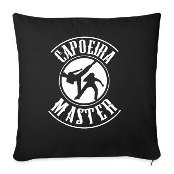 Capoeira Master Hobby Brazilian Martial Arts - Sofa pillowcase 17,3'' x 17,3'' (45 x 45 cm) - black - Front