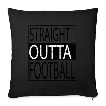Luge saying funny - Sofa pillowcase 17,3'' x 17,3'' (45 x 45 cm) - black - Front