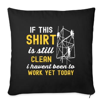 Scaffolding builders - Sofa pillowcase 17,3'' x 17,3'' (45 x 45 cm) - black - Front