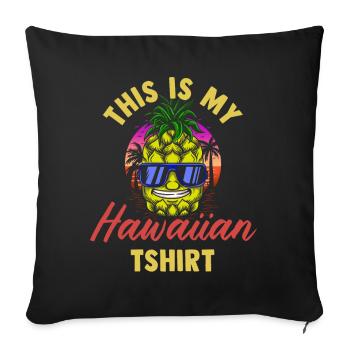 Pineapple Hawaii Gift Fruit Fruit Pineapple Fruit - Sofa pillowcase 17,3'' x 17,3'' (45 x 45 cm) - black - Front