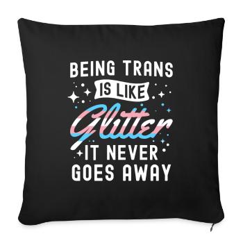 Transgender - Sofakissenbezug 45 x 45 cm - Schwarz - Vorne
