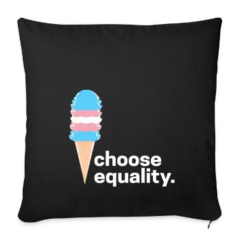 Transsexuell Pride Ladyboy Herren Damen Transe - Sofakissenbezug 45 x 45 cm - Schwarz - Vorne