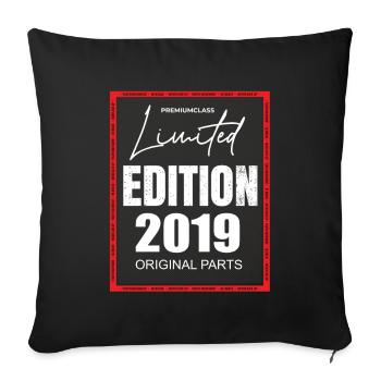 Édition limitée 2019 - Housse de coussin décorative 45 x 45 cm - noir - Devant