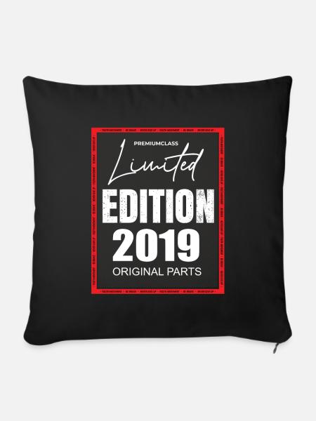 Limited Edition 2019 - Sofakissenbezug 45 x 45 cm - Schwarz