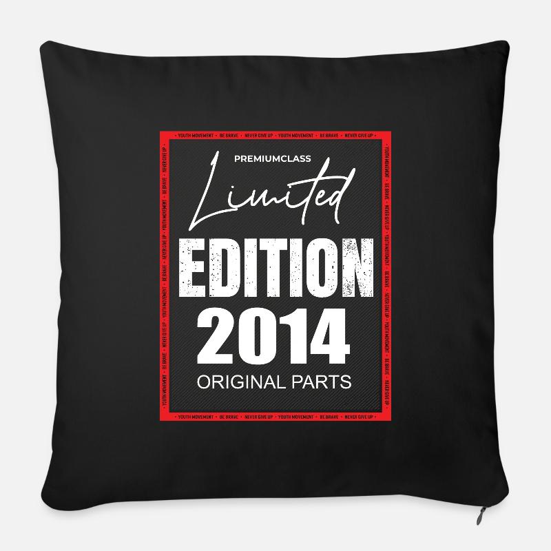Édition limitée 2014 - Housse de coussin décorative 45 x 45 cm - noir