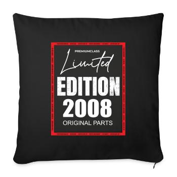 Édition limitée 2008 - Housse de coussin décorative 45 x 45 cm - noir - Devant