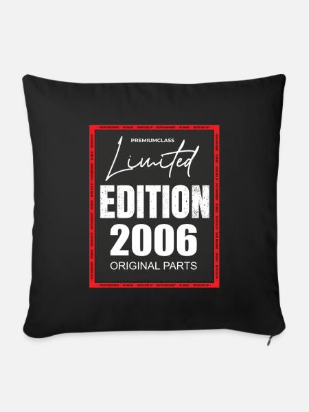 Limited Edition 2006 - Sofakissenbezug 45 x 45 cm - Schwarz