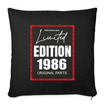 Édition limitée 1986 - Housse de coussin décorative 45 x 45 cm - noir - Devant