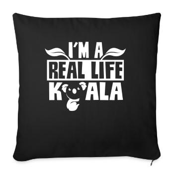 I Am A Real Koala Sweet Koala Bear Animal Koalas - Sofa pillowcase 17,3'' x 17,3'' (45 x 45 cm) - black - Front