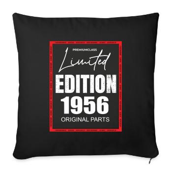 Édition limitée 1956 - Housse de coussin décorative 45 x 45 cm - noir - Devant