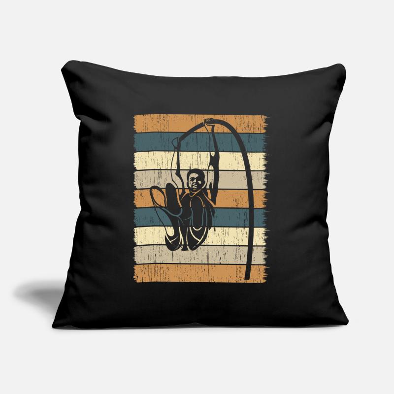 Retro Pole Vaulter Athletics Pole Vault Sofa pillowcase 17,3'' x 17,3'' (45 x 45 cm)