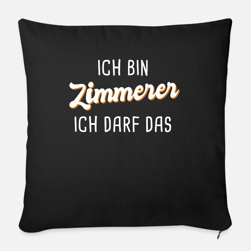 Zimmerer - Sofakissenbezug 45 x 45 cm - Schwarz