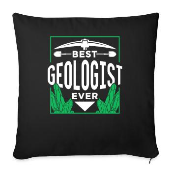Bester Geologe Aller Zeiten Beruf Geologie - Sofakissenbezug 45 x 45 cm - Schwarz - Vorne