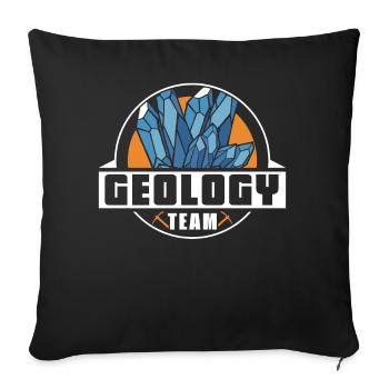 Geology Team Geologist Geology Student Profession - Sofa pillowcase 17,3'' x 17,3'' (45 x 45 cm) - black - Front