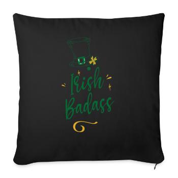 Irish Badass Gaelic Ireland Irish Irish - Sofa pillowcase 17,3'' x 17,3'' (45 x 45 cm) - black - Front
