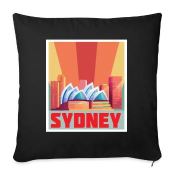Concert de l’Opéra symphonique de Sydney en Australie - Housse de coussin décorative 45 x 45 cm - noir - Devant