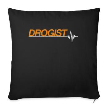 Drogist - Sofakissenbezug 45 x 45 cm - Schwarz - Vorne