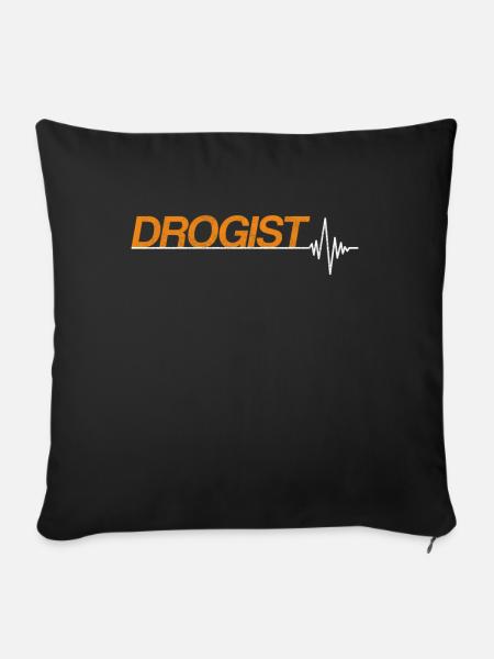 Drogist - Sofakissenbezug 45 x 45 cm - Schwarz