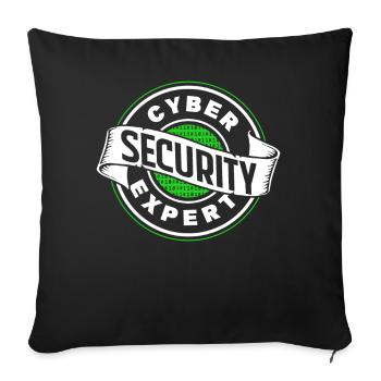 Cybersecurity Experte Hacker IT Sicherheit Hack - Sofakissenbezug 45 x 45 cm - Schwarz - Vorne