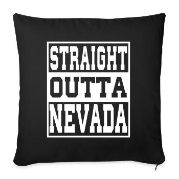 Nevada Saying Funny Nevada Gift - Sofa pillowcase 17,3'' x 17,3'' (45 x 45 cm) - black - Front