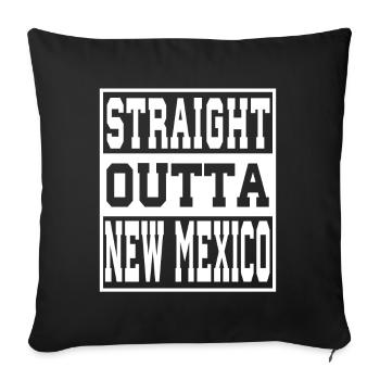 New Mexico Saying Funny New Mexico Gift - Sofa pillowcase 17,3'' x 17,3'' (45 x 45 cm) - black - Front