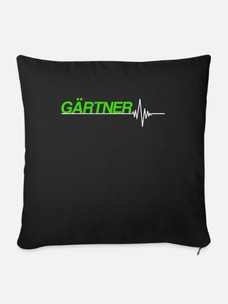 Gärtner - Sofakissenbezug 45 x 45 cm - Schwarz