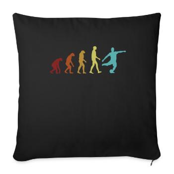 Soccer Evolution Futbol Fußball Goal Keeper - Sofa pillowcase 17,3'' x 17,3'' (45 x 45 cm) - black - Front
