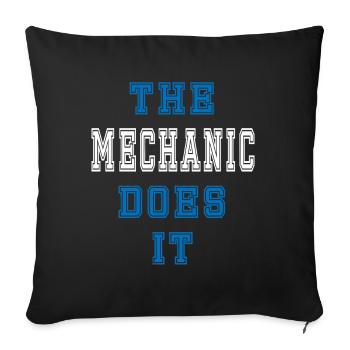 The Mechanic does it Mechanic Gift - Sofa pillowcase 17,3'' x 17,3'' (45 x 45 cm) - black - Front
