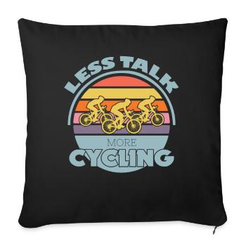 Cycling Road Bike Bike Cycling - Sofa pillowcase 17,3'' x 17,3'' (45 x 45 cm) - black - Front