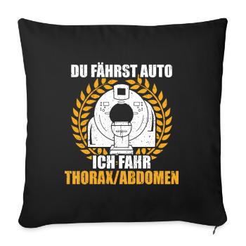 MTRA Medizinisch-Technischer Radiologie Mta - Sofakissenbezug 45 x 45 cm - Schwarz - Vorne