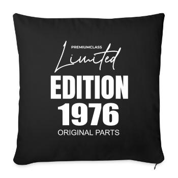 Édition limitée 1976 - Housse de coussin décorative 45 x 45 cm - noir - Devant
